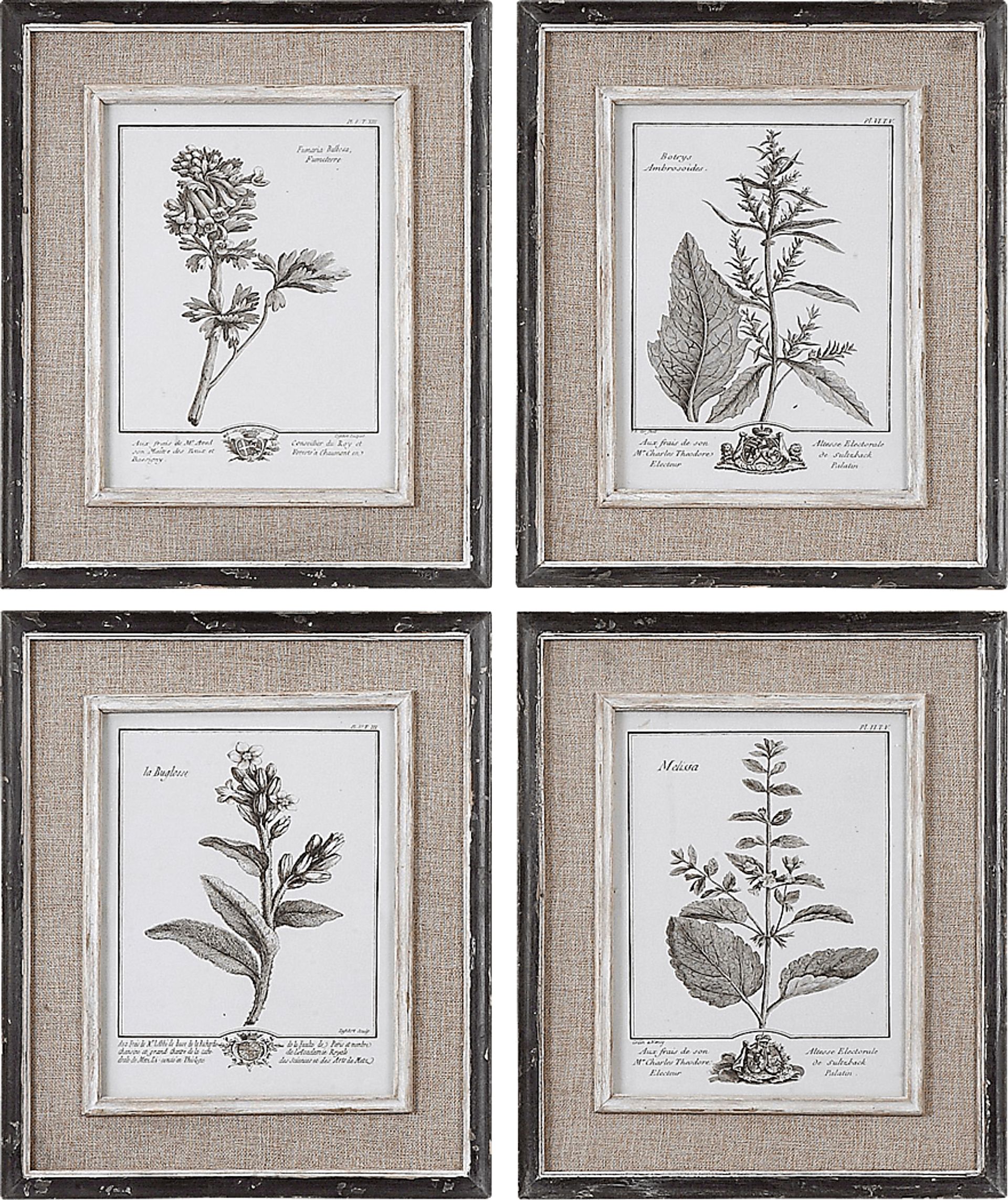 Kennley Taupe Artwork, Set of 4 - Image 1