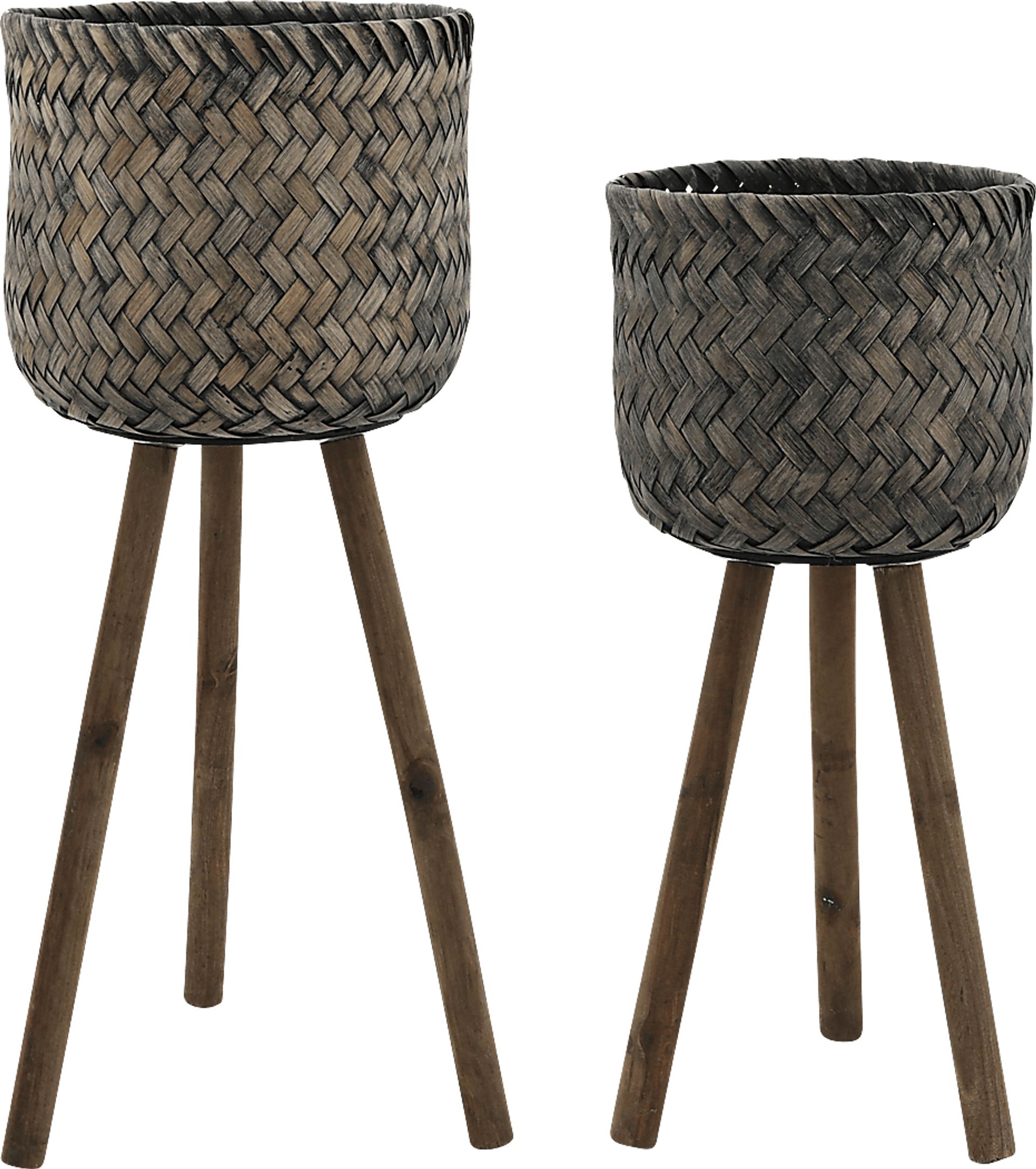 Kennridge Brown Planter, Set of 2 - Image 1