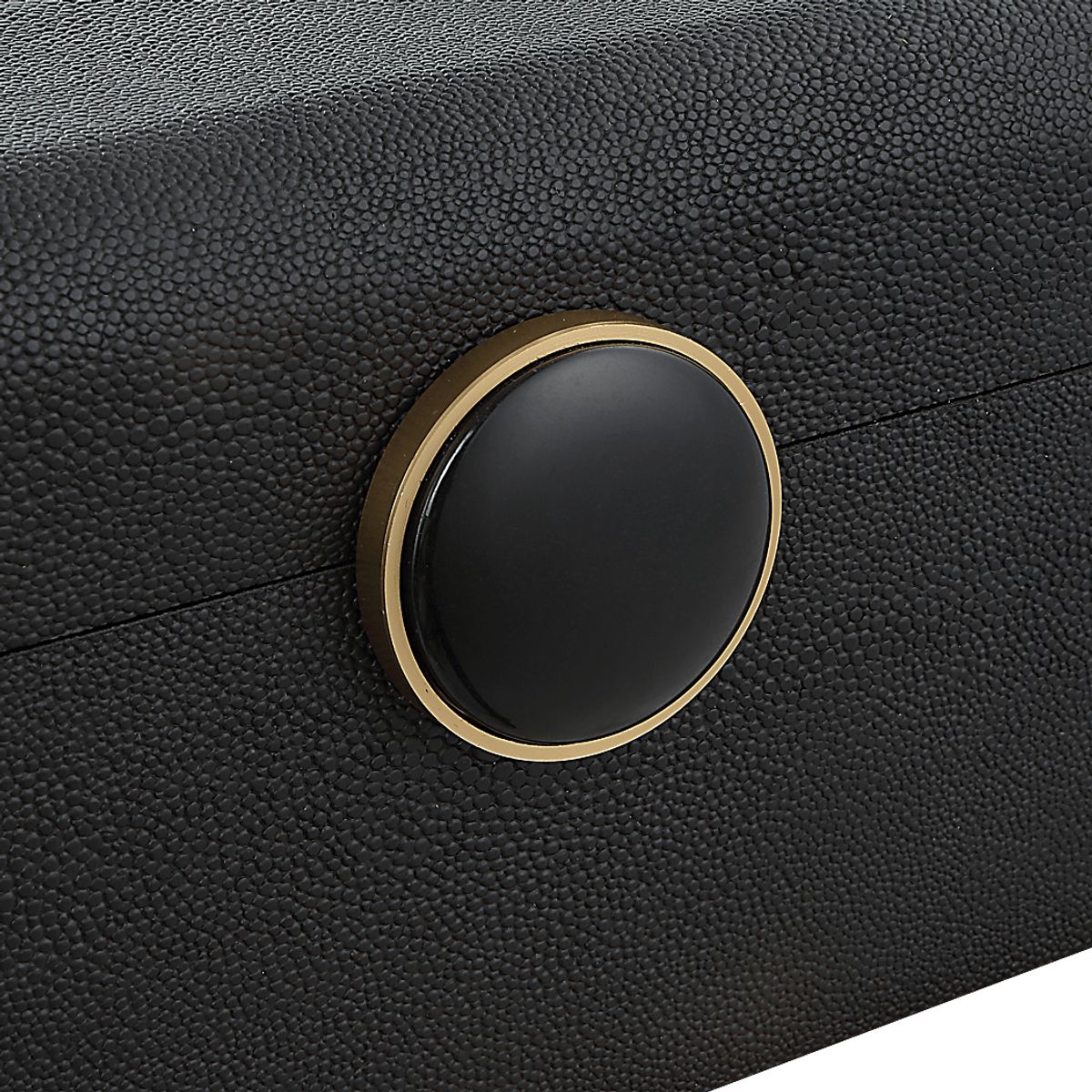 Kennzo Black Decorative Box | Rooms to Go