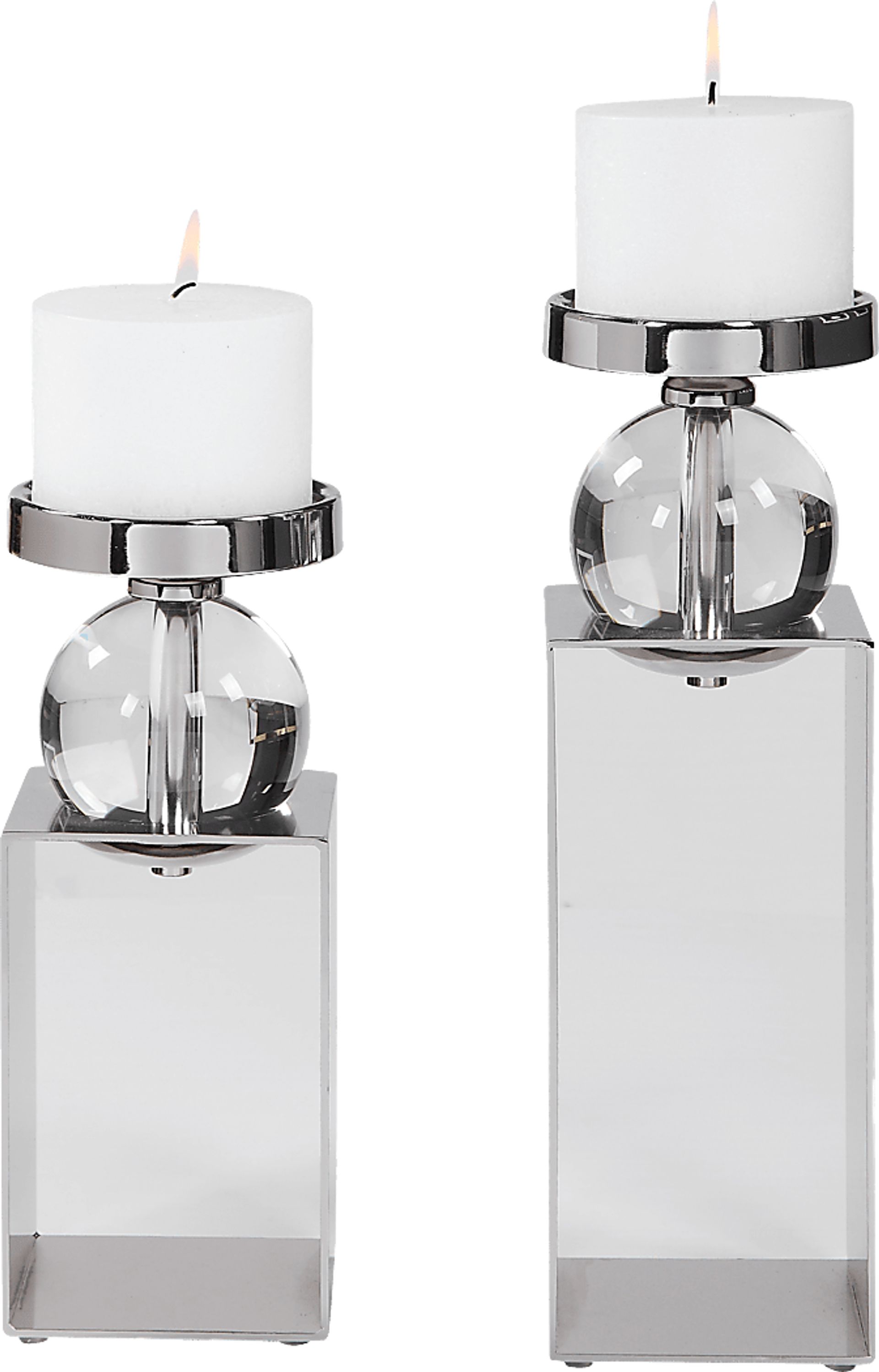 Kenoisha Nickel Candle Holder, Set of 2 - Image 3