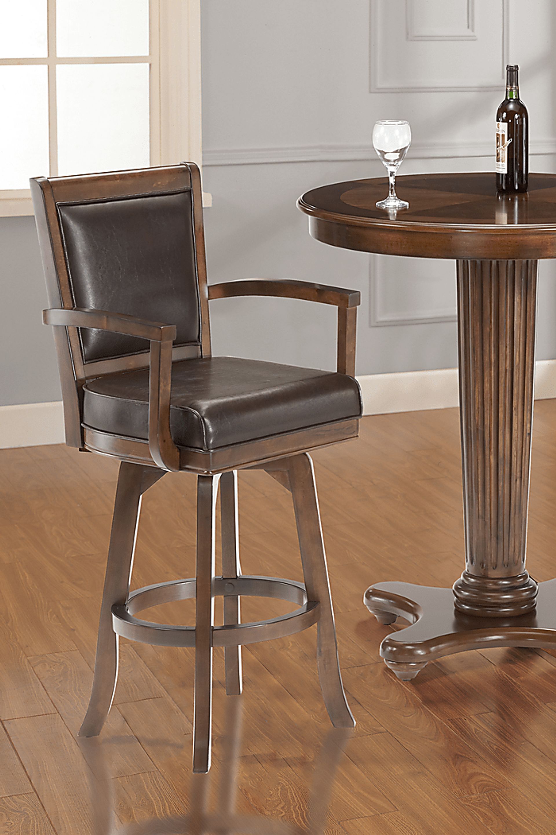 Kenosha Brown Swivel Counter Height Stool - Image 5