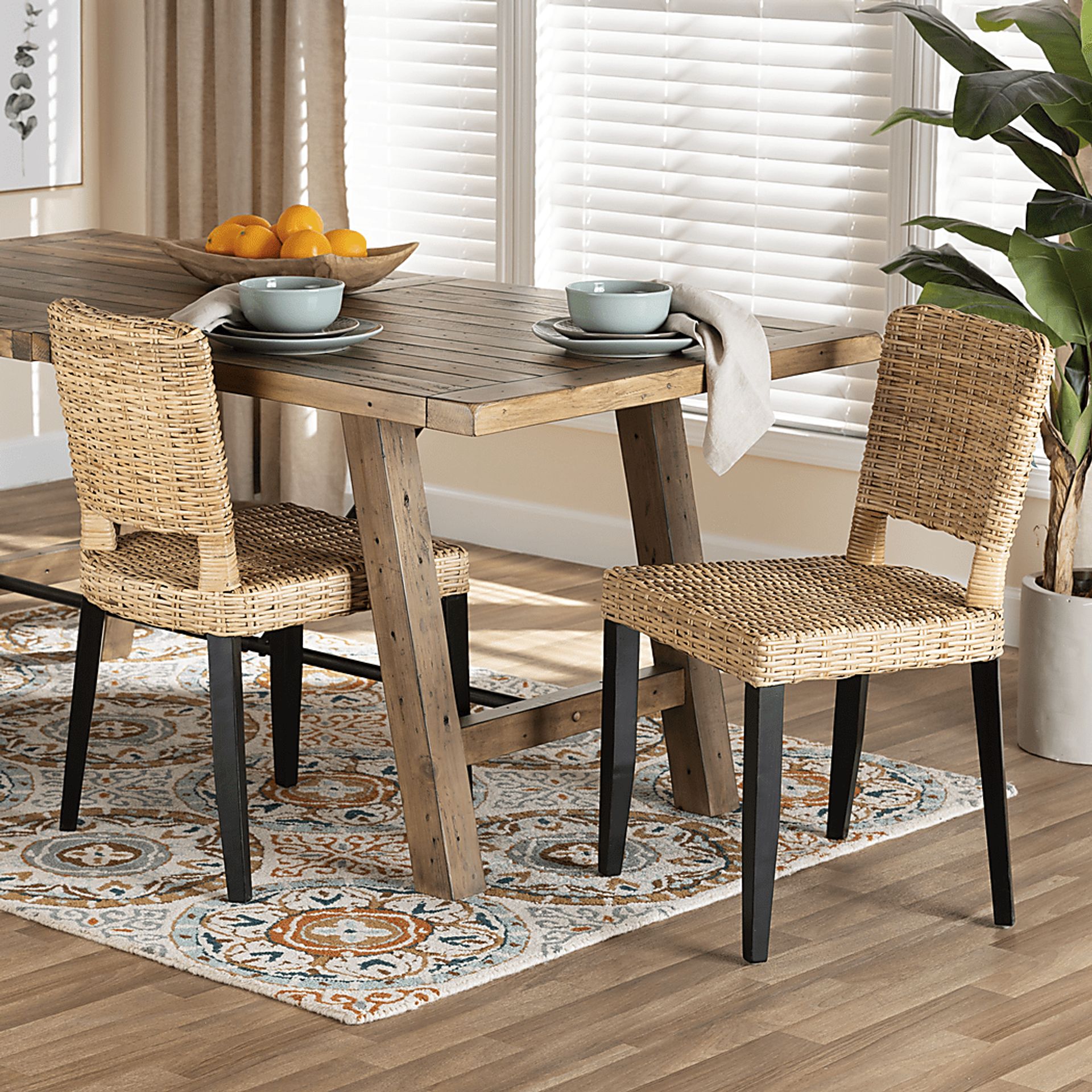Kenoza Brown Side Chair, Set of 2 - Image 2