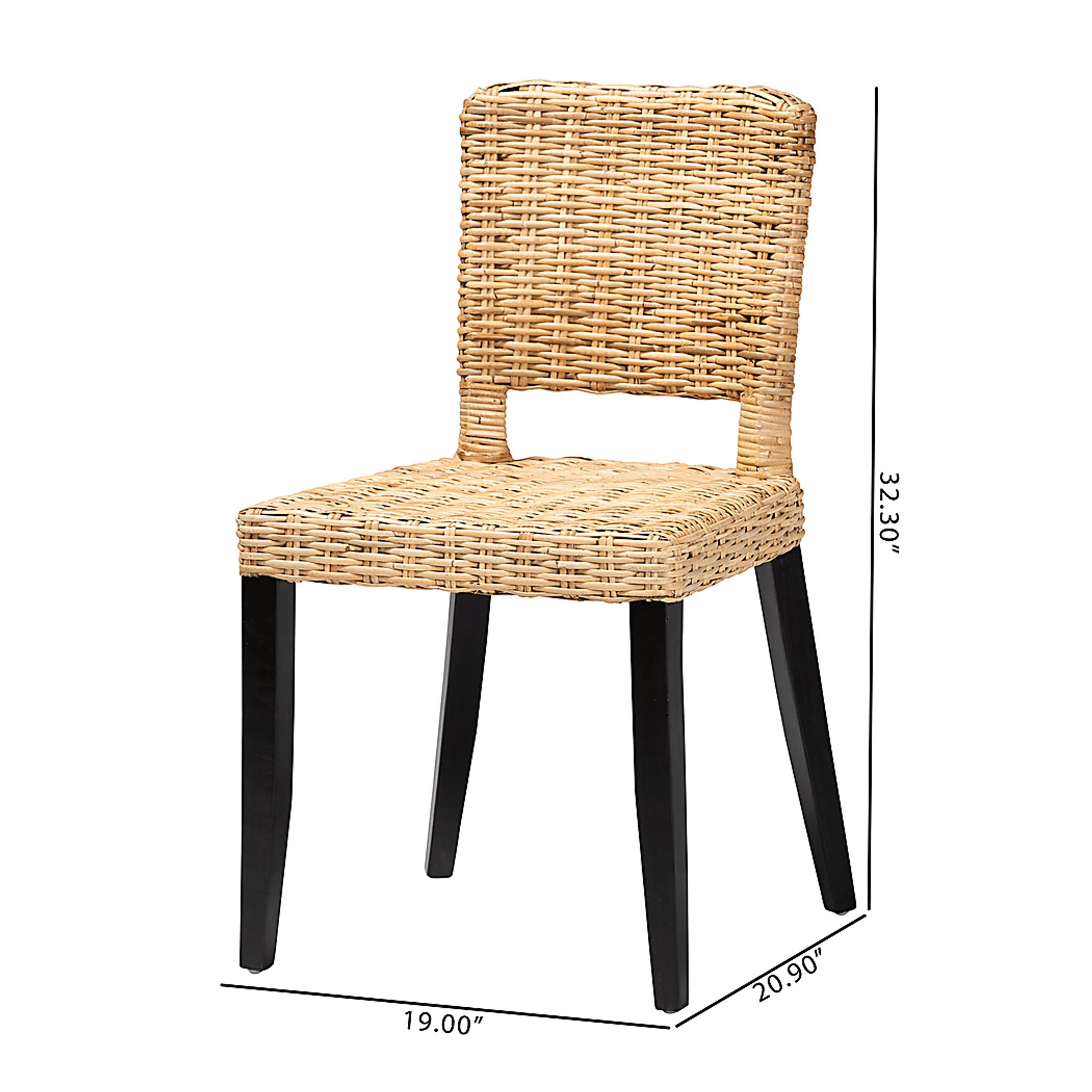 Kenoza Brown Side Chair, Set of 2 - Image 9