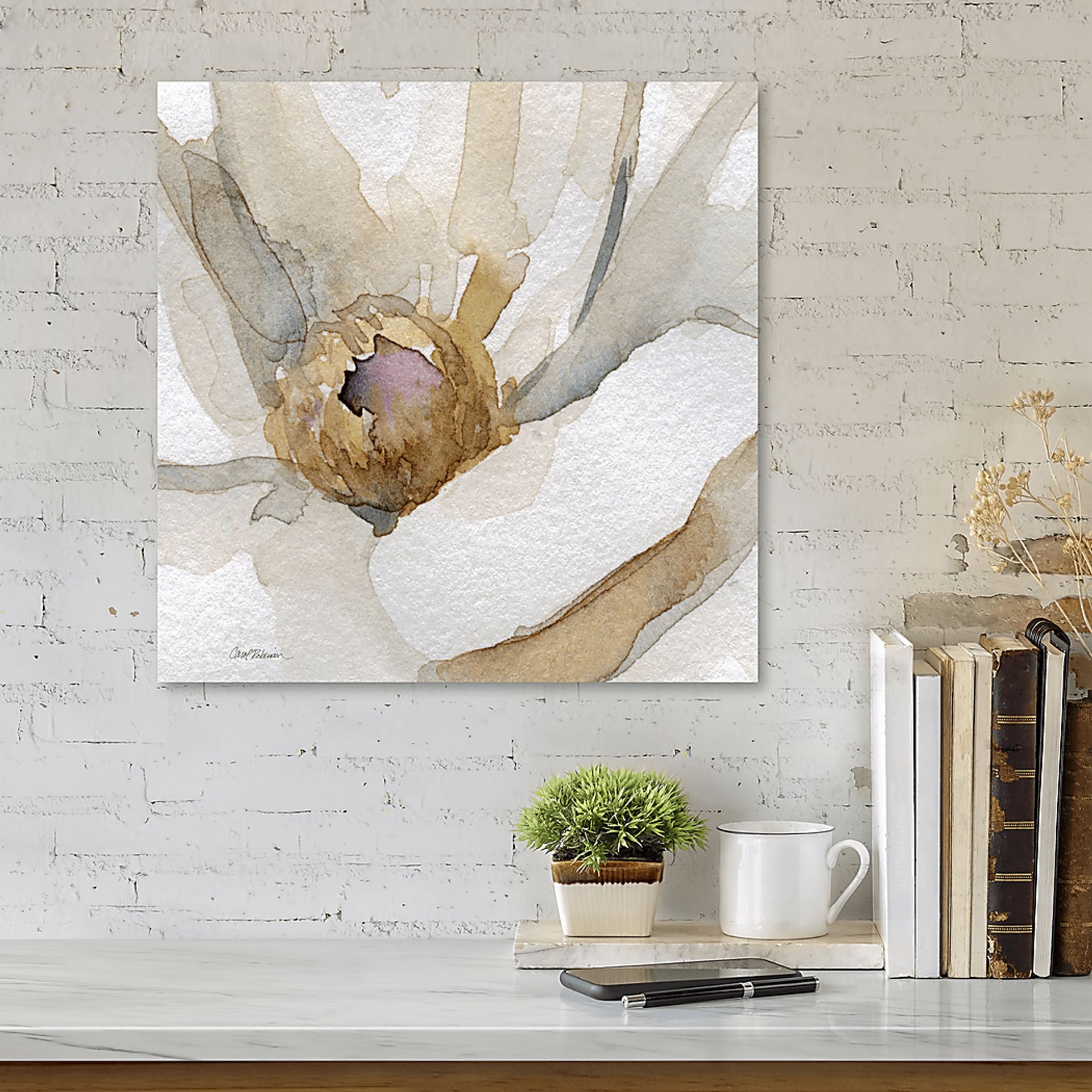 Kenrame Cream Canvas Artwork - Image 2
