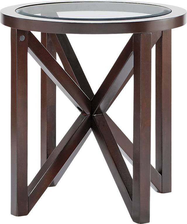 Kenshaw II Espresso End Table - Thumbnail - Image 1