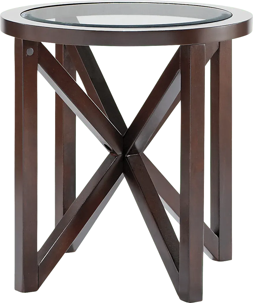 Kenshaw II Espresso Dark Wood End Table Rooms to Go