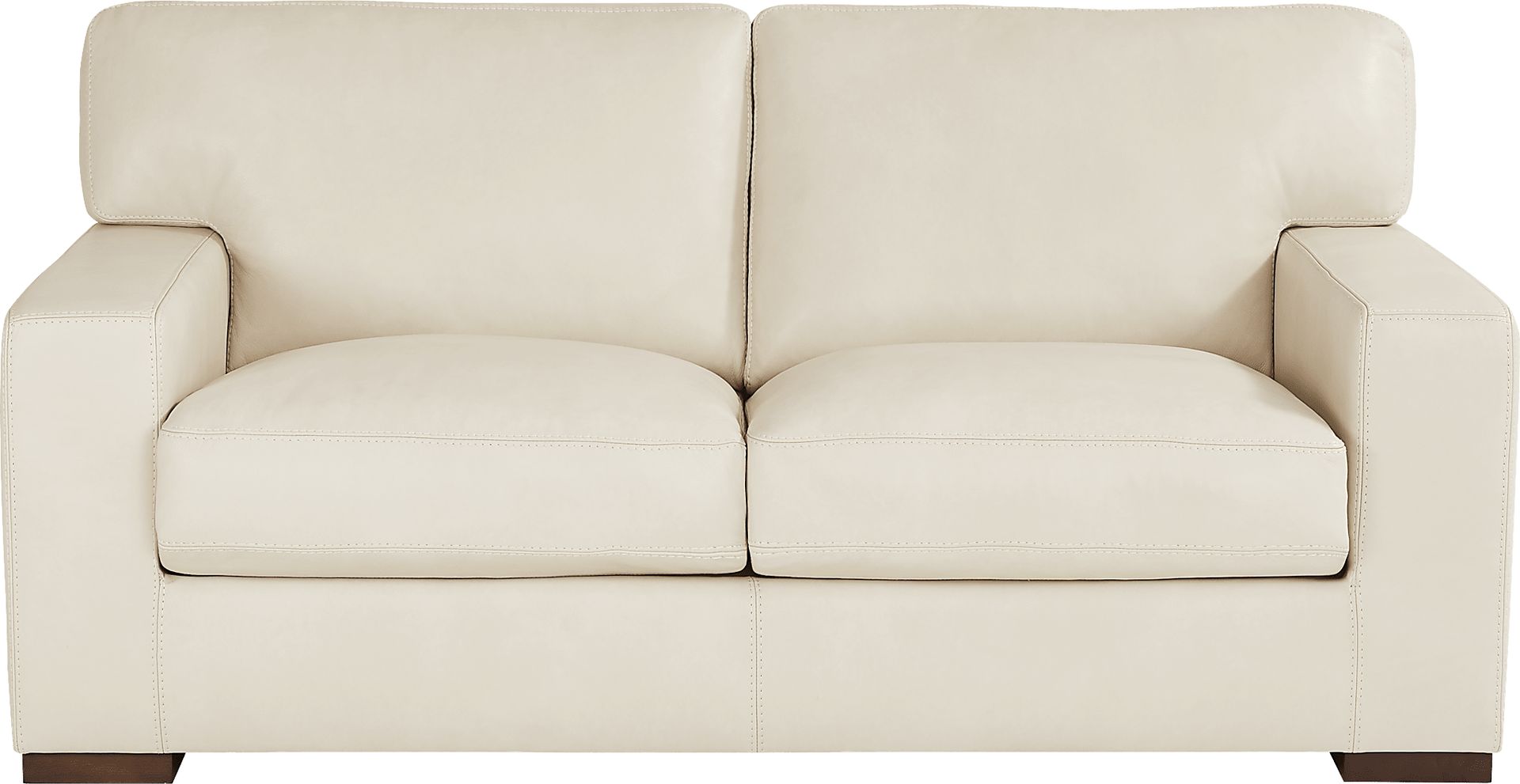 Kensington Oyster Leather Loveseat - Image 1
