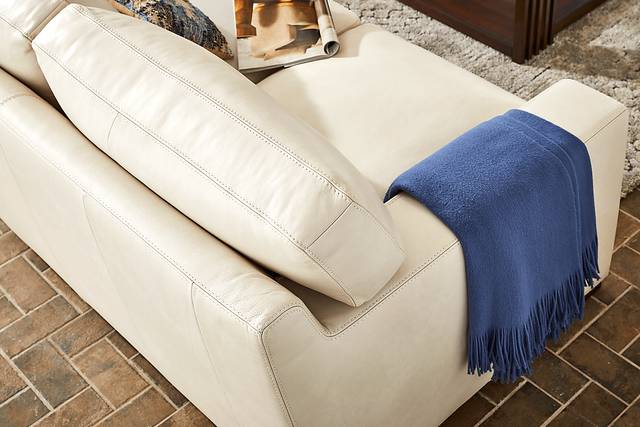 Kensington Oyster Leather Sofa - Thumbnail - Image 3