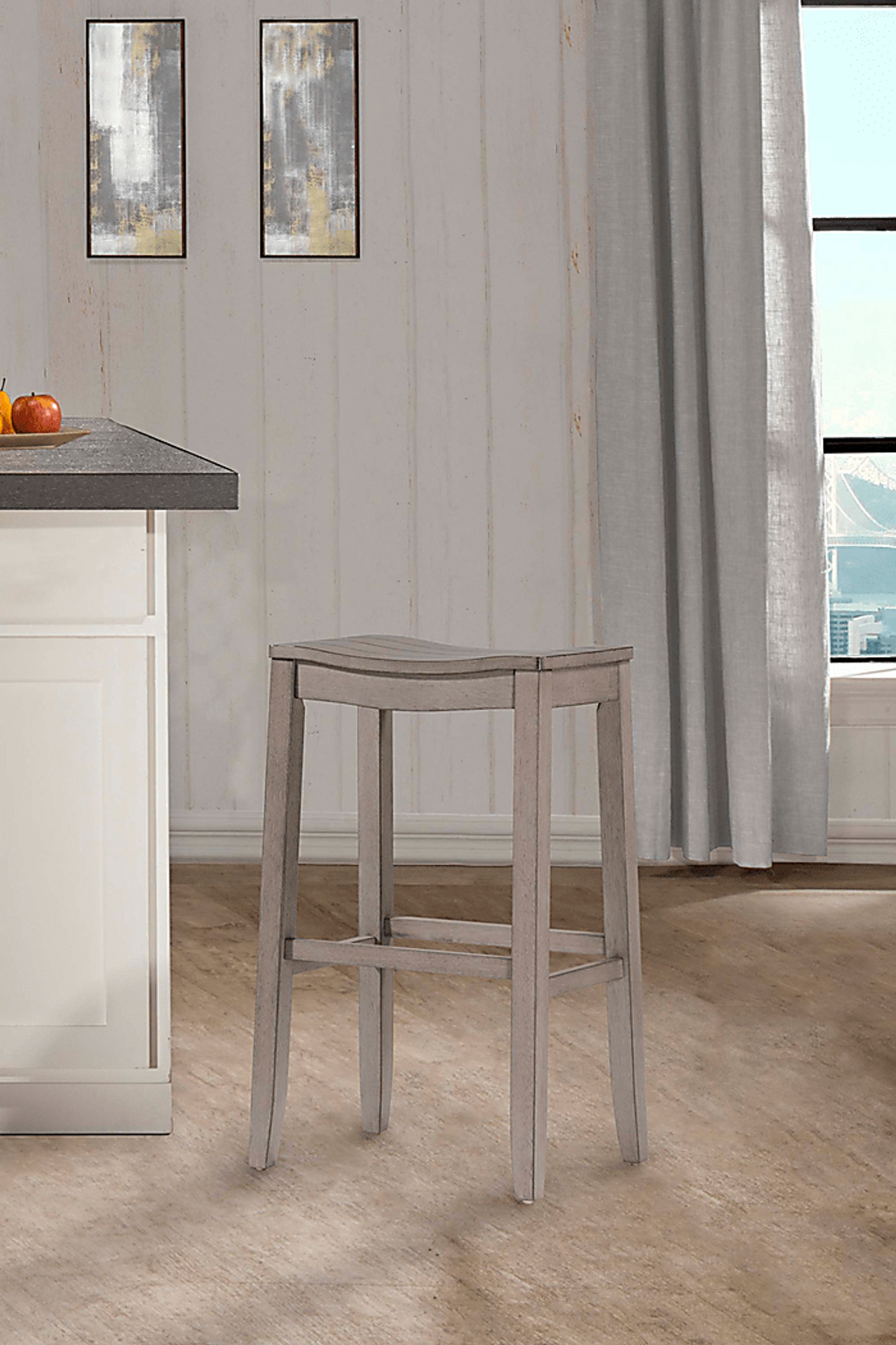 Kentford Gray Counter Height Stool - Image 2