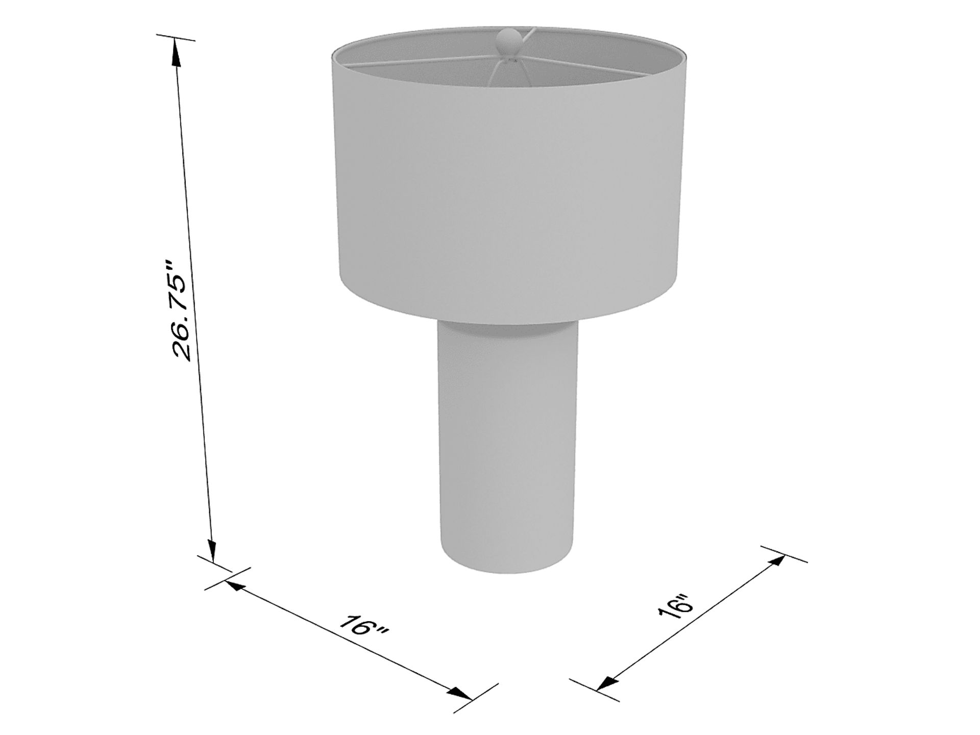 Kentmere Creek Gray Lamp - Image 9
