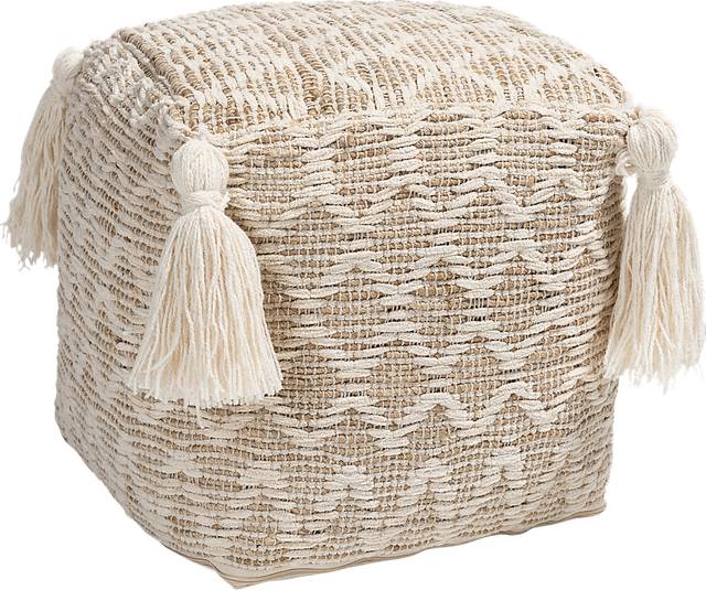 Kentmont Lane Natural Pouf - Thumbnail - Image 1