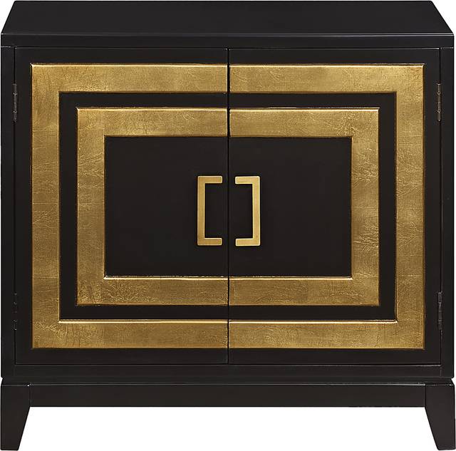 Kenton Black Accent Cabinet - Thumbnail - Image 1
