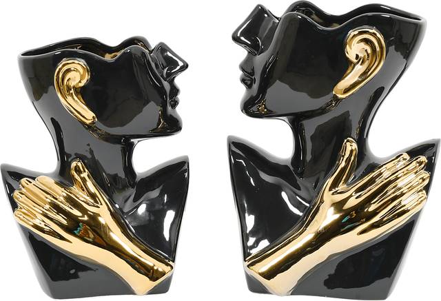 Keoda Black Vase, Set of 2 - Thumbnail - Image 3