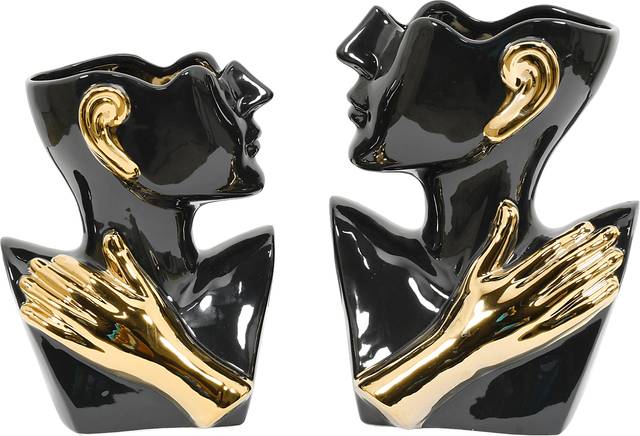 Keoda Black Vase, Set of 2 - Thumbnail - Image 1