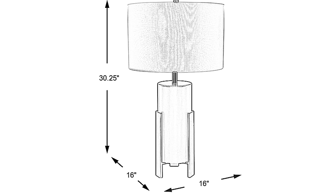 Kerens Lane Bronze Table Lamp