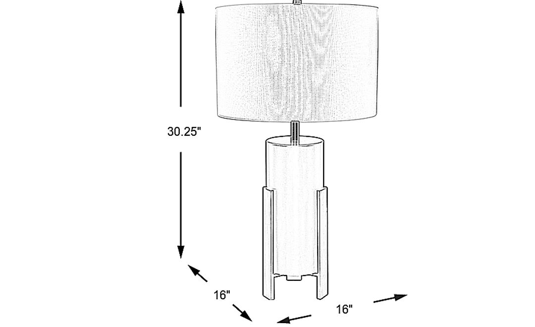 Kerens Lane Bronze Table Lamp