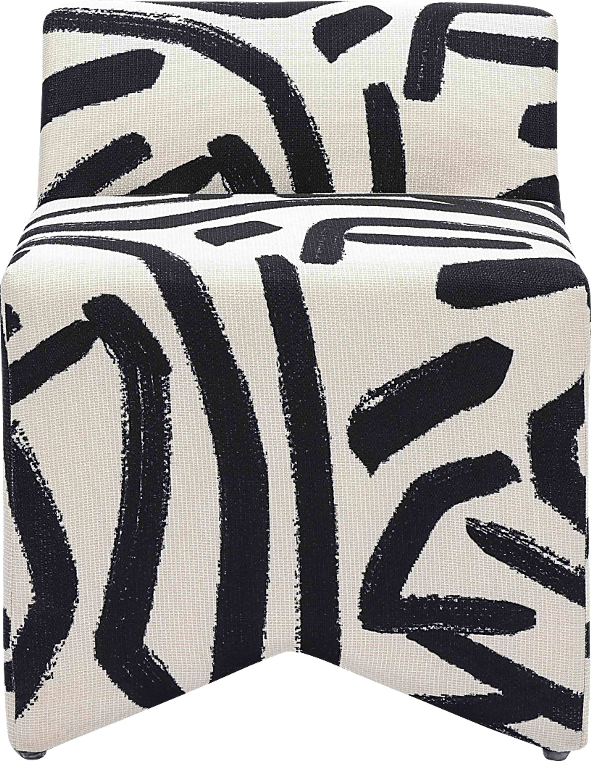 Kerge II Black and White Accent Chair - Image 3