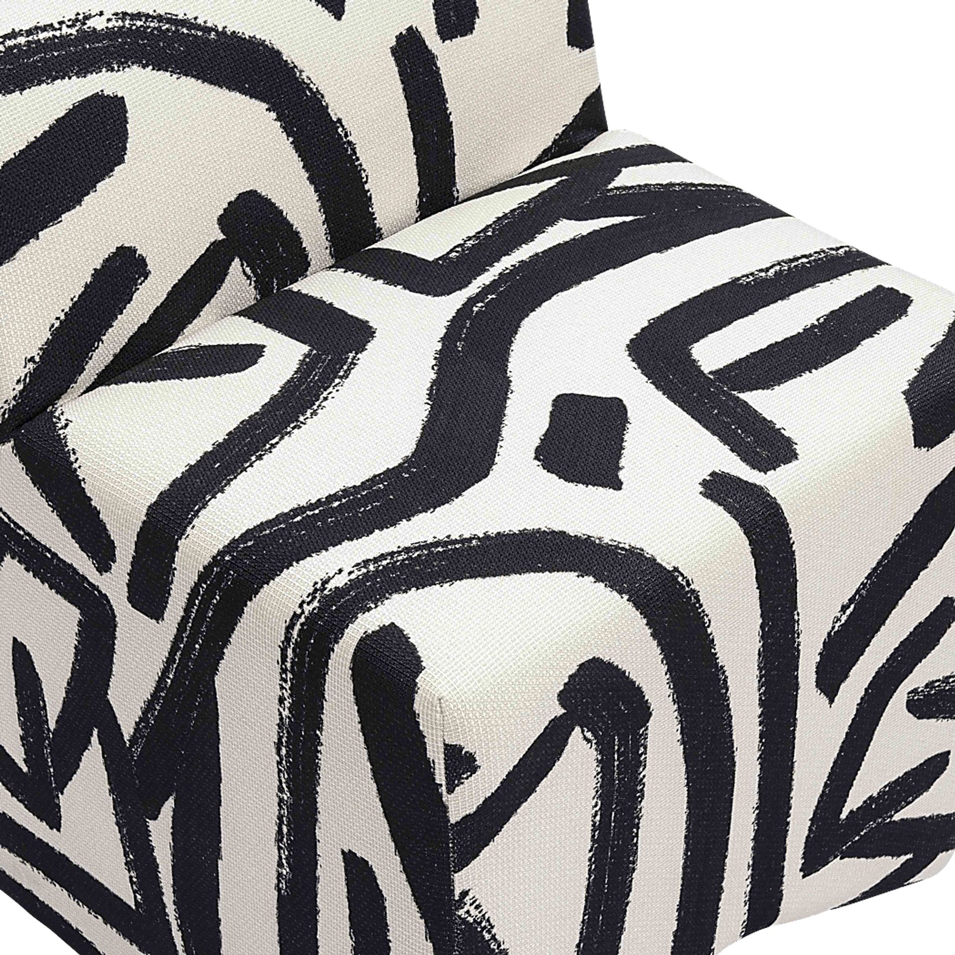 Kerge II Black and White Accent Chair - Image 4
