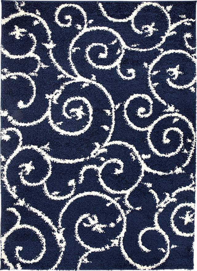 Kerli Navy 5'3 x 7'3 Rug - Thumbnail - Image 1