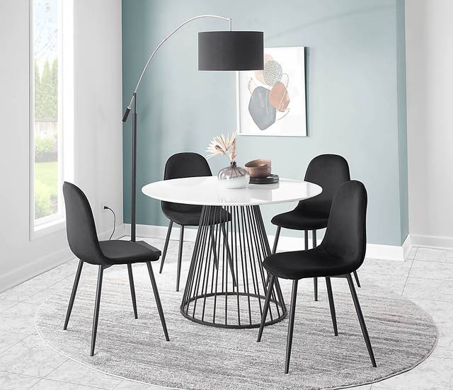 Kernack II Black Side Chair, Set of 2 - Thumbnail - Image 8