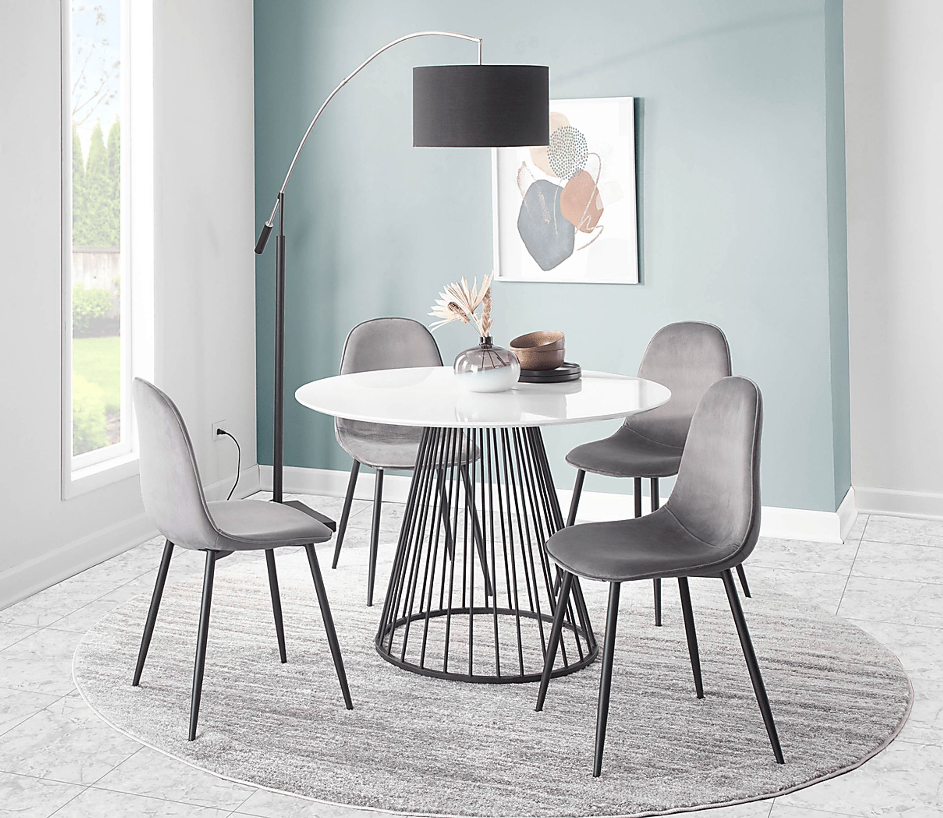 Kernack II Gray Side Chair, Set of 2 - Image 8