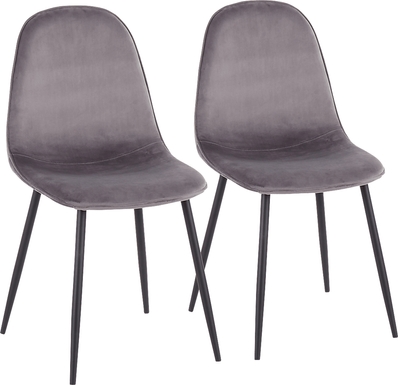 Kernack II Gray Side Chair, Set of 2
