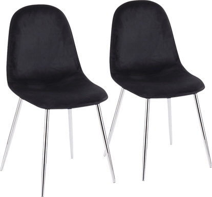 Kernack III Black Side Chair, Set of 2