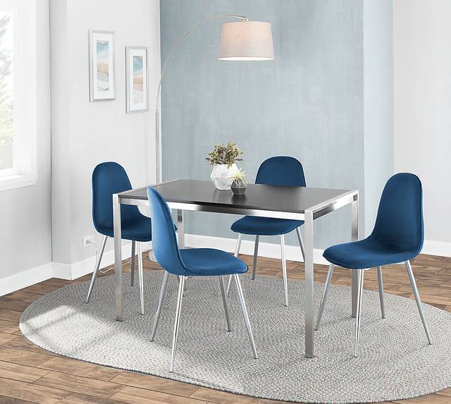 Kernack III Blue Side Chair, Set of 2 - Thumbnail - Image 8