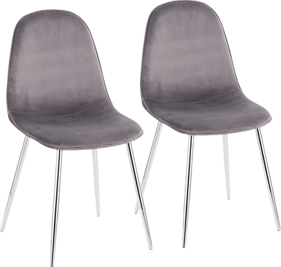 Kernack III Gray Side Chair, Set of 2