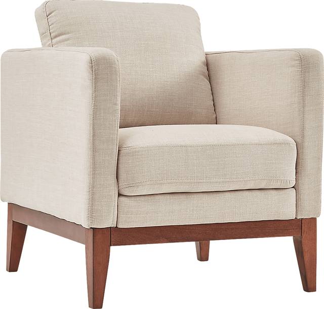 Kerney White Accent Chair - Thumbnail - Image 1