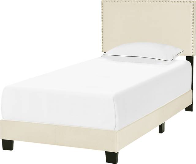 Kernite Beige Twin Bed - Thumbnail - Image 3