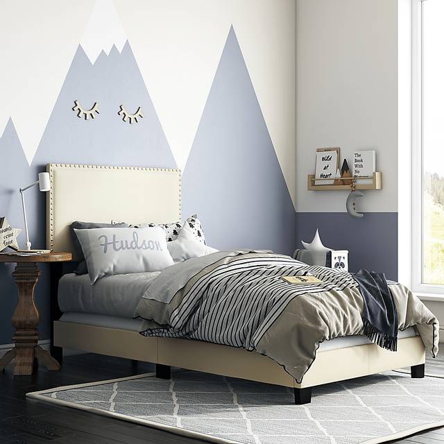 Kernite Beige Twin Bed - Thumbnail - Image 8