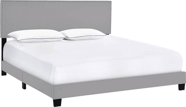 Kernite Dark Gray King Bed - Thumbnail - Image 1