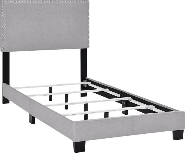 Kernite Dark Gray Twin Bed - Thumbnail - Image 4