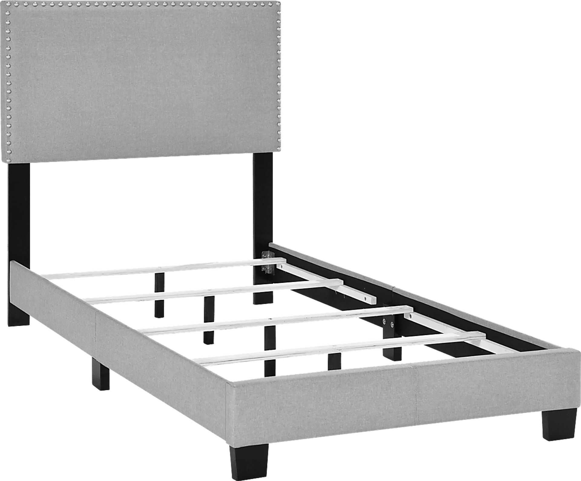 Kernite Dark Gray Twin Bed - Image 4