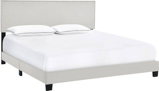 Kernite Light Gray King Bed - Thumbnail - Image 1