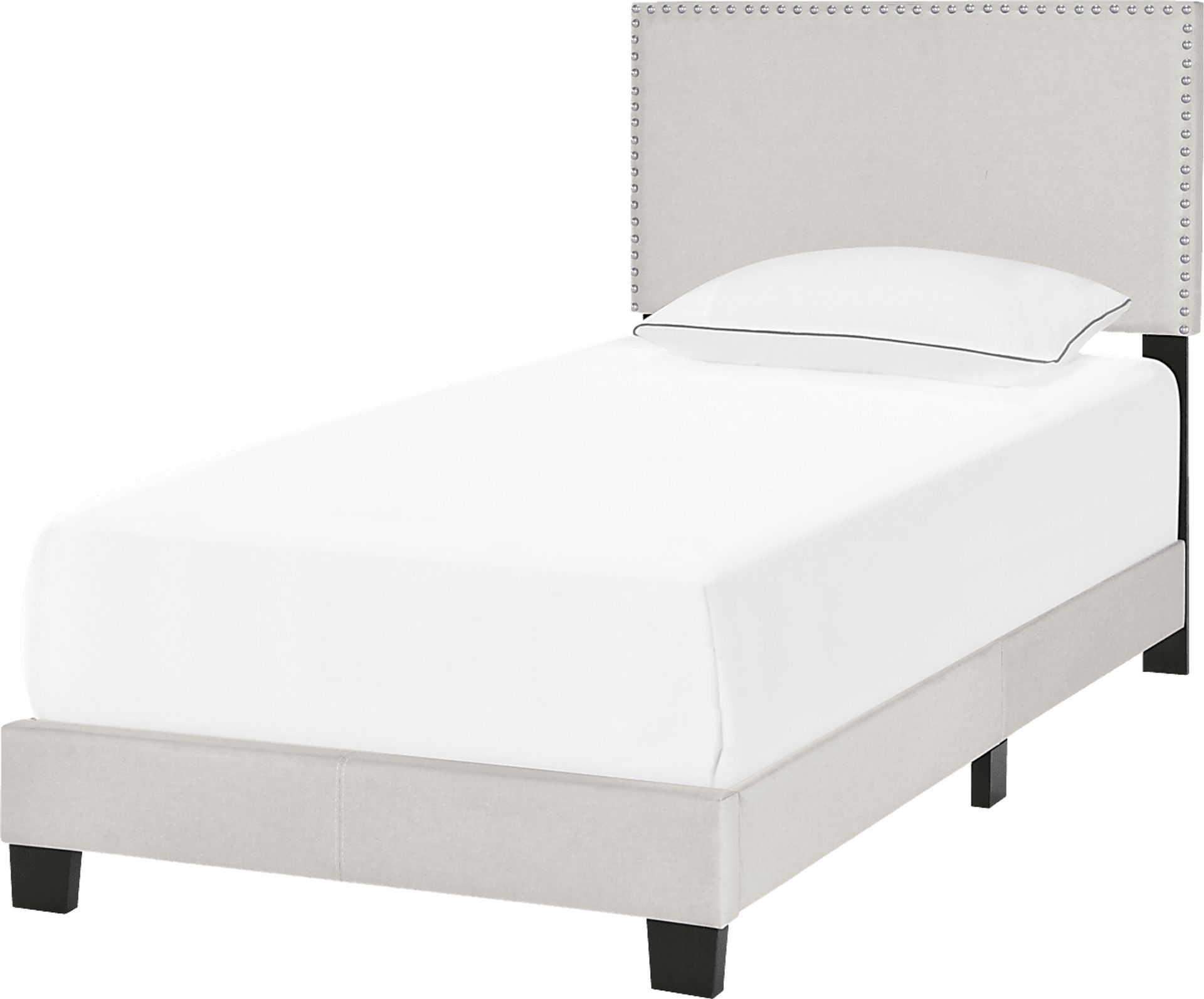 Kernite Light Gray Twin Bed - Image 3