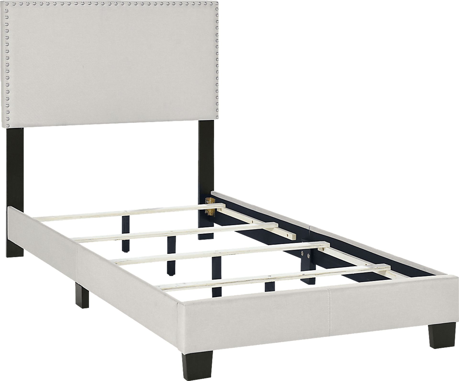 Kernite Light Gray Twin Bed - Image 4