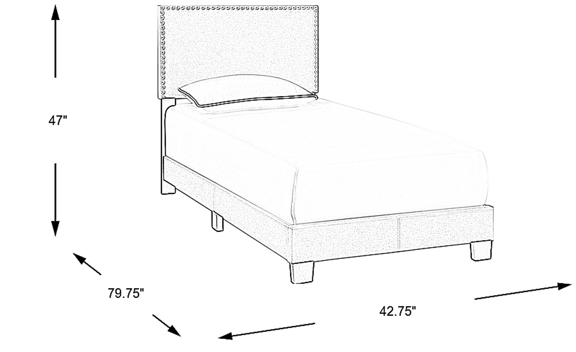 Dimension Image. Please refer to the Dimension Tab on this page for dimension details.