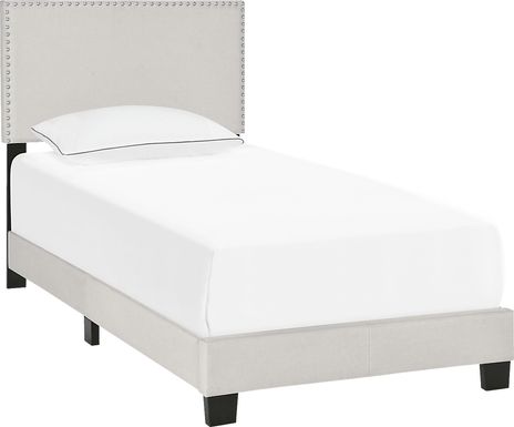 Kernite Light Gray Twin Bed