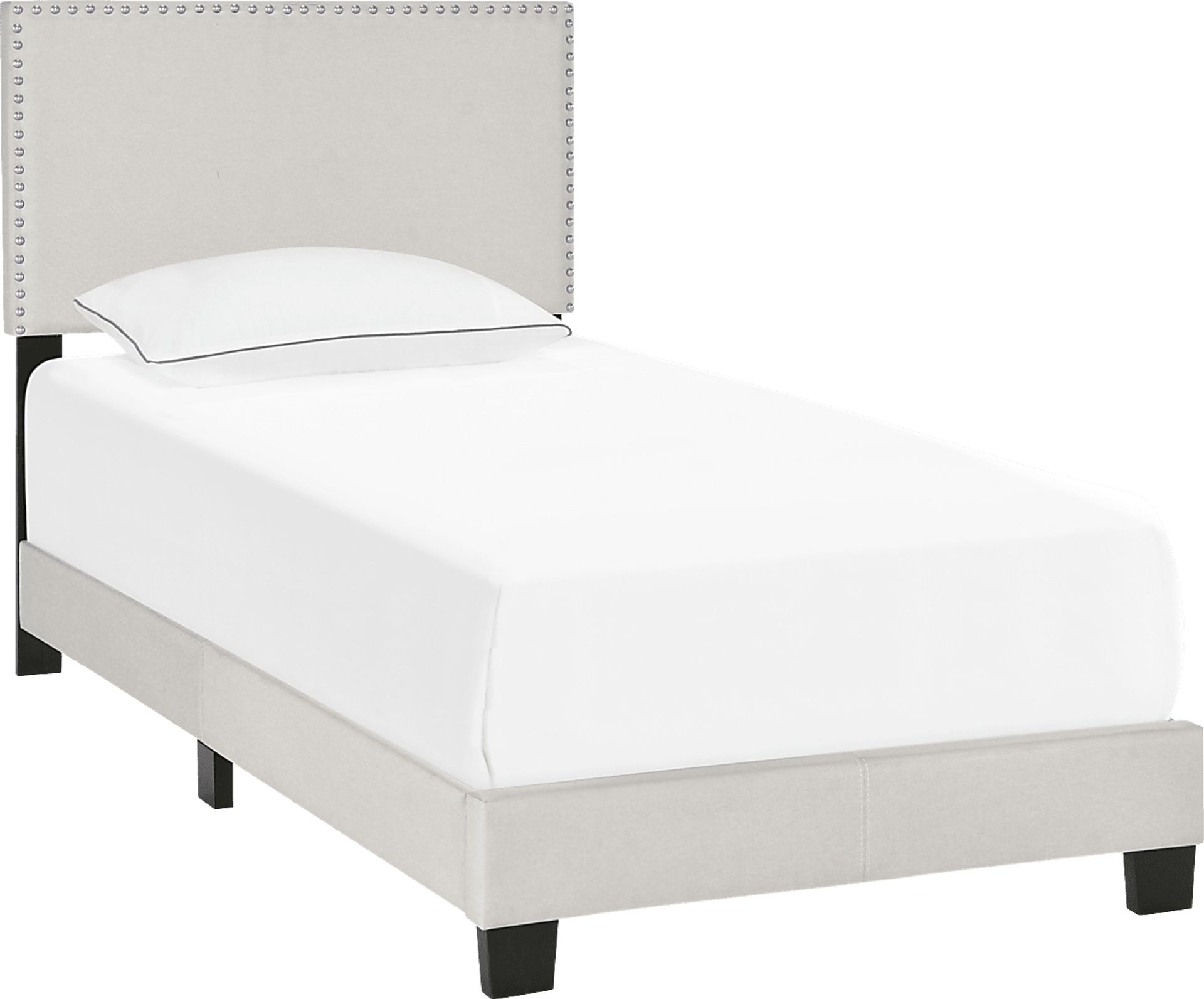 Kernite Light Gray Twin Bed - Image 1