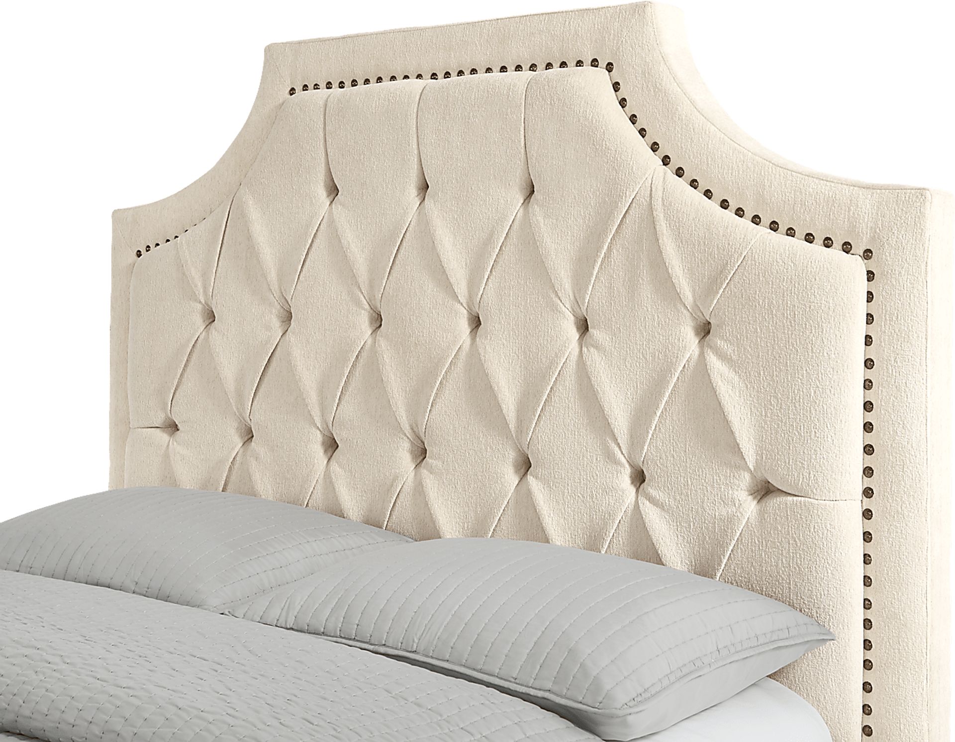 Kerrisdale Beige 3 Pc King Upholstered Bed - Image 2