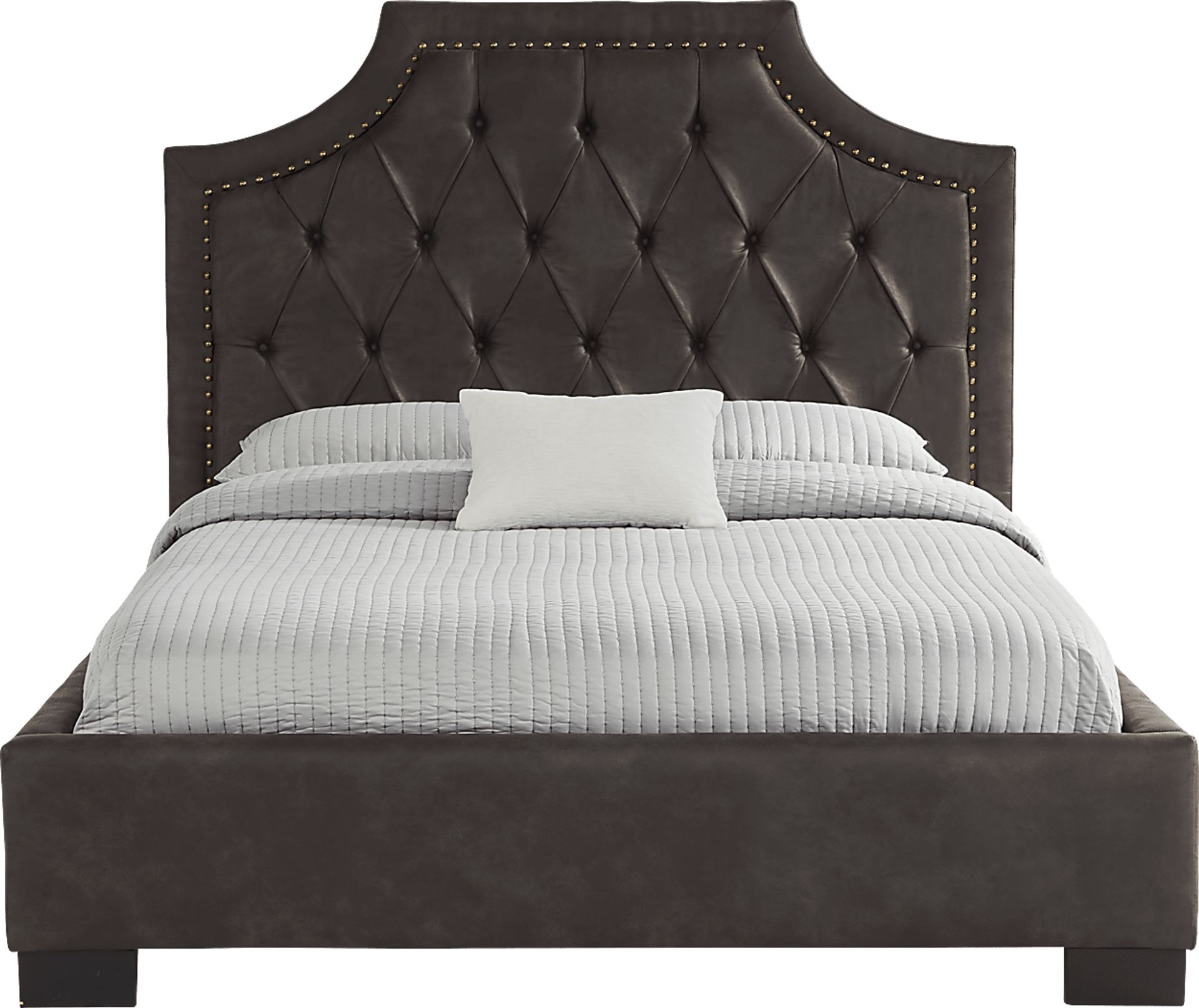 Kerrisdale Brown 3 Pc King Upholstered Bed - Image 1