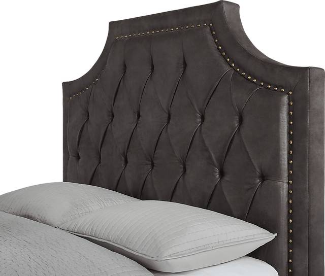 Kerrisdale Brown 3 Pc Queen Upholstered Bed - Thumbnail - Image 2