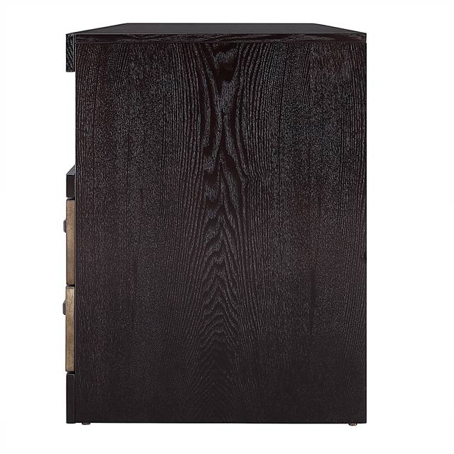 Kerrybrook III Brown 59 in. Console With Smart Electric Fireplace - Thumbnail - Image 4