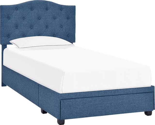 Kerrydale Blue Twin Bed - Thumbnail - Image 1