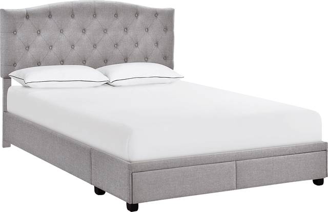 Kerrydale Gray Queen Bed - Thumbnail - Image 1