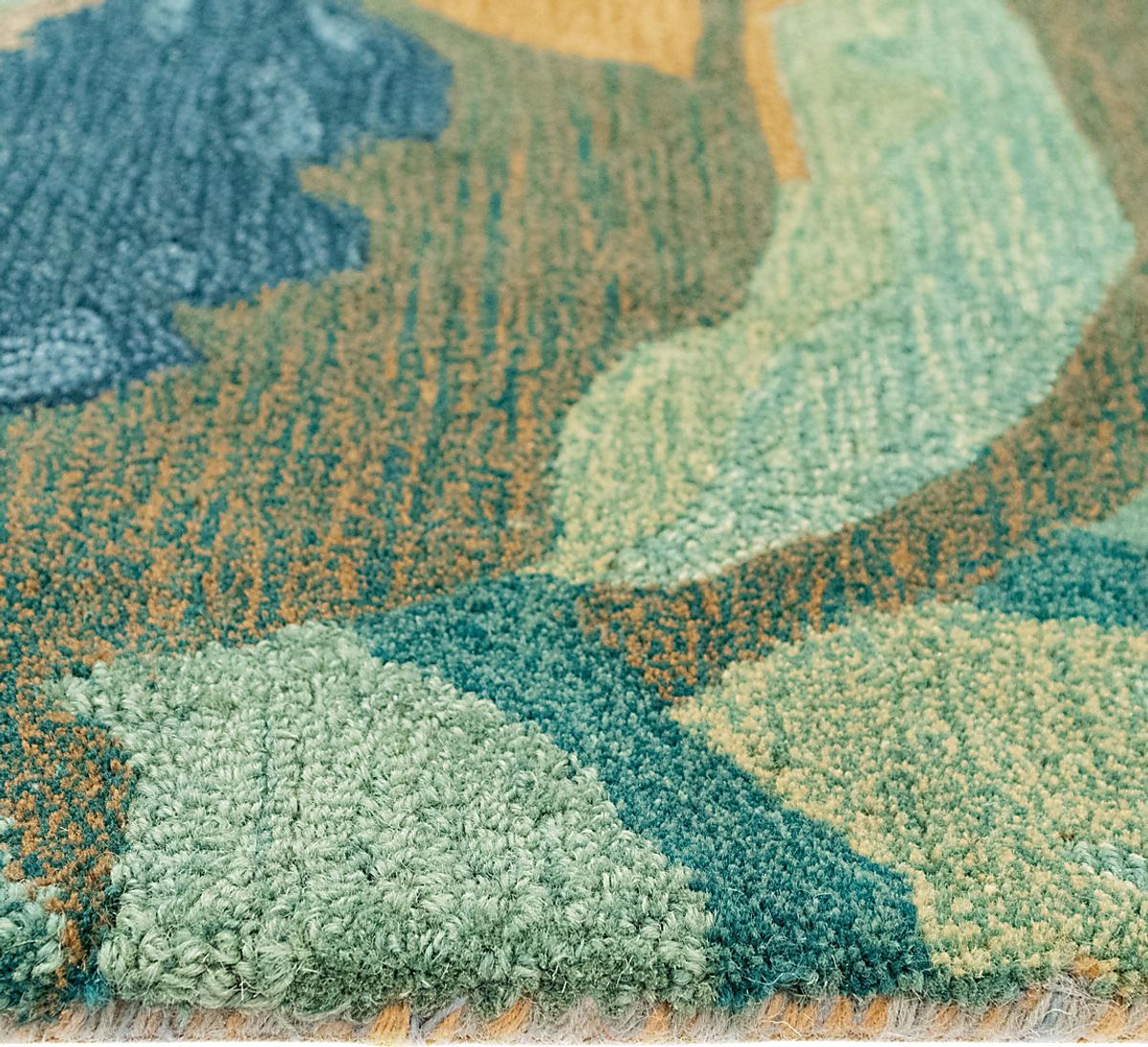 Kerym Blue,Green Rugs | Rooms to Go