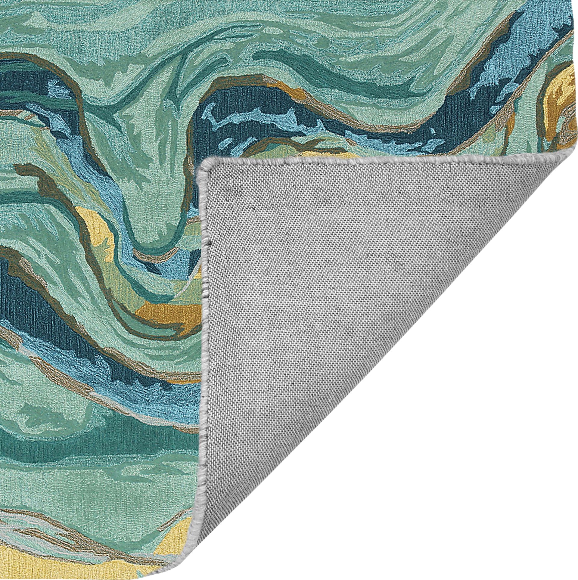 Kerym Blue 7'6 x 9'6 Rug - Image 5