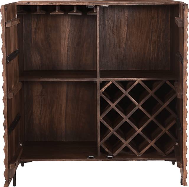 Kessell Brown Bar Cabinet - Thumbnail - Image 6